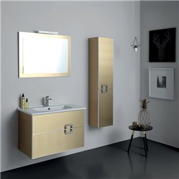 MEUBLE SALLE DE BAIN ECLAT 60CM GOLD 395 AVEC COLONNE SANIMEUBLE