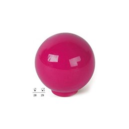 BOUTON DE PLACARD SPHERIQUE D25 ROSE