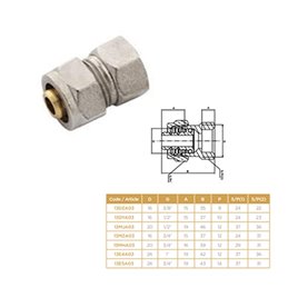 RACCORD FEMELLE A VISSER 16X3:4'' SOPAL