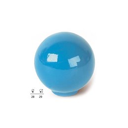 BOUTON DE PLACARD SPHERIQUE D35 BLEU CIEL