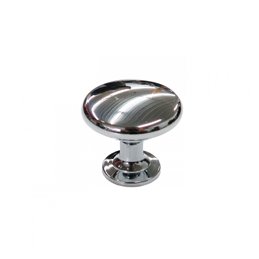 BOUTON DE PLACARD ROND 35MM CHROME