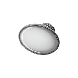 BOUTON DE PLACARD 6402 OVAL CHROME