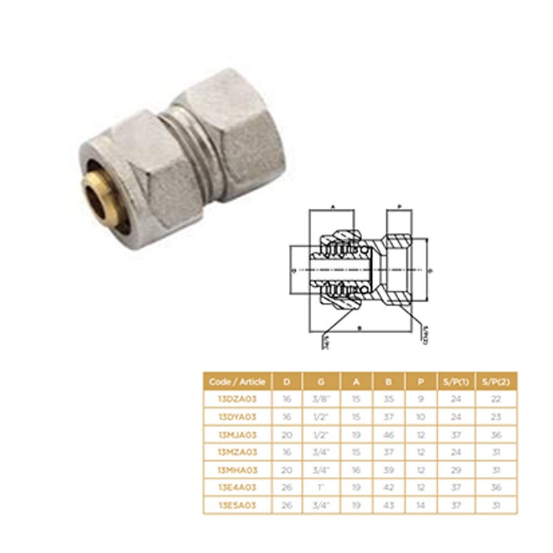 RACCORD FEMELLE A VISSER 20X1'' SOPAL