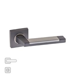 POIGNE A ROSACE DOGAN ORGINAL WC CHROME-ANTHRACITE GRIS