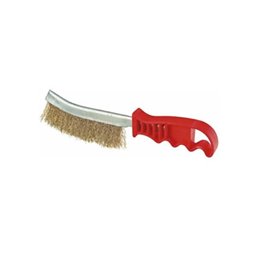 BROSSE METALIQUE A MANCHE ROUGE 1000F