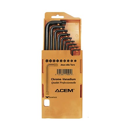 CLE TORX ACEM EN BOITE JEUX DE 9PCS