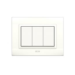 PLAQUE SOMEF NOVA 45PLN03BB 3 MODULE BLANC