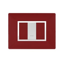 PLAQUE STIEL 703-1RB 1 TROUS ROUGE BORDEAU