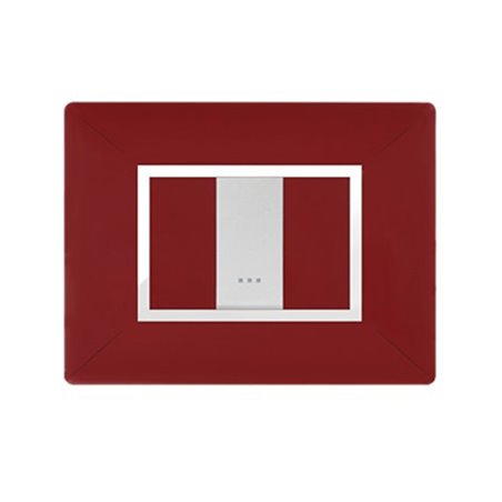 PLAQUE STIEL 703-1RB 1 TROUS ROUGE BORDEAU