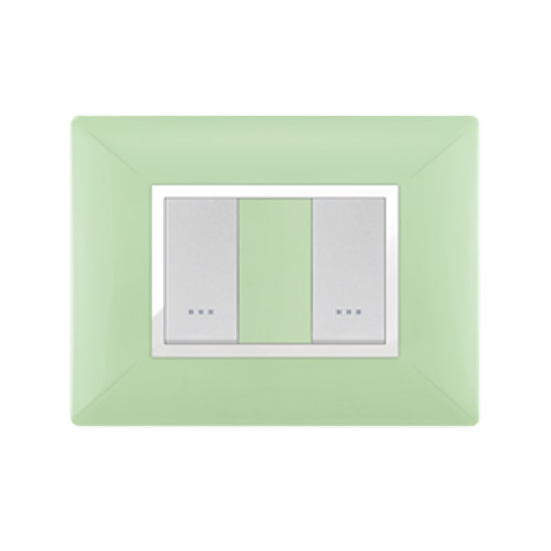 PLAQUE STIEL 703-2VA 2 TROUS VERT