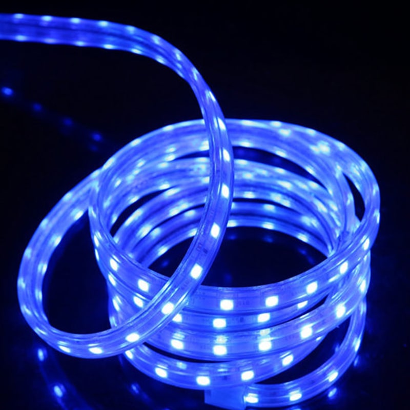 TUBE LIGHT LED BLEU DOUBLE 10MM