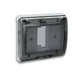 PLAQUE ETANCHE GRIS SOMEF 45SPQ01BG 1MODULE