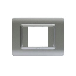 PLAQUE SOMEF 44PY02AO 2P+T GRIS SATINE