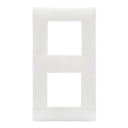 PLAQUE SOMEF CARRE 44PJ34B 2X2 BLANC TOTAL