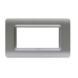 PLAQUE SOMEF 44PY04AO 4 MODULE GRIS SATINE