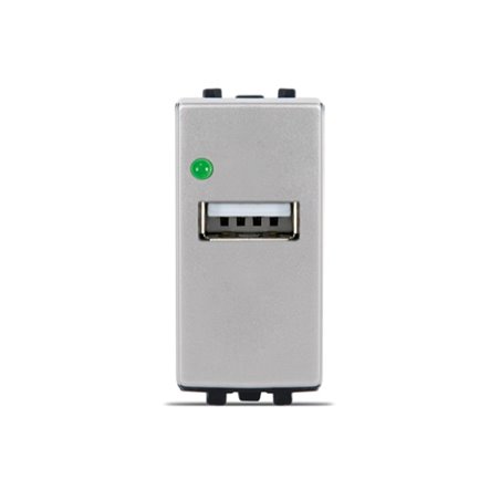 PRISE STIEL ALPHA 7095 USB BLANC