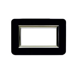 PLAQUE SOMEF PERSONNEL 44P04NAL NOIR BRILLANT 4 MODULE PONAL