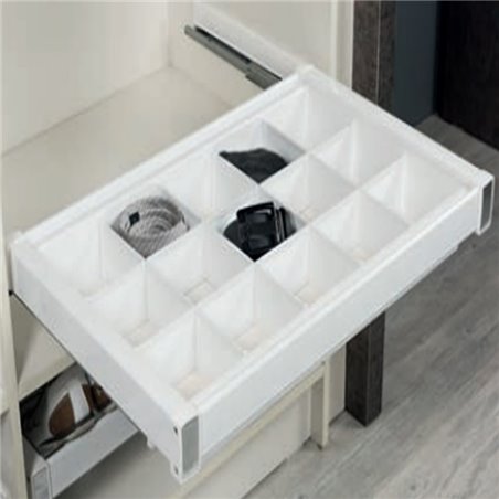 ETAGERE AVEC DIVISION ALLU BLANC 80CM STARAX REF S6717W