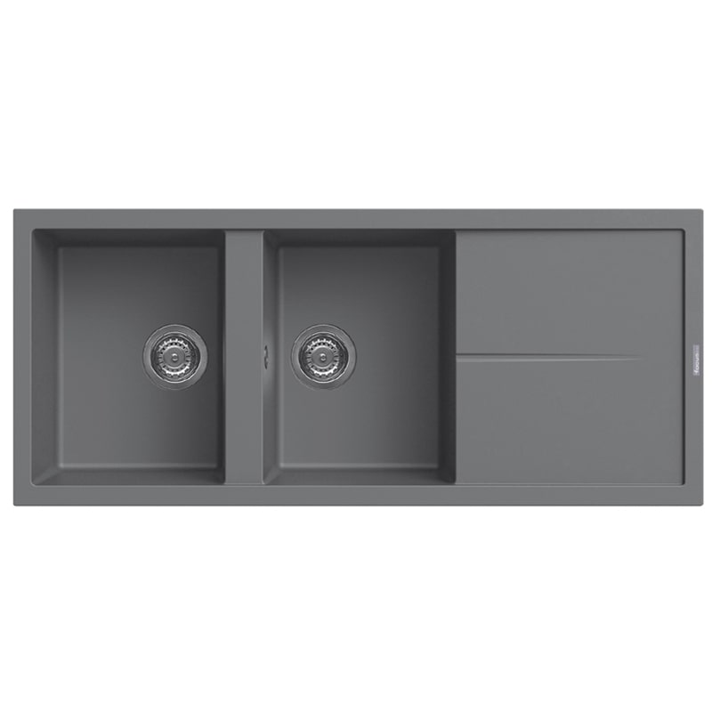 EVIER FOCUS GRANITECK 116X50 GRIS FILO116G