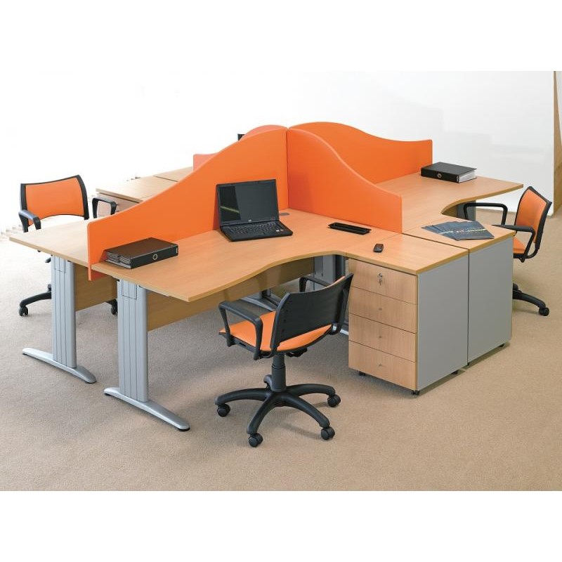 ENSEMBLE BUREAU BETA POUR 4 PERSONNES