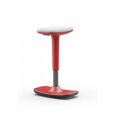 TABOURET ASSIS DEBOUT LEO ROUGE