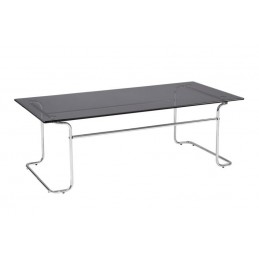 TABLE BASSE VOGUE VITRE NOIRE