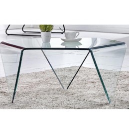 Table basse circuit en verre