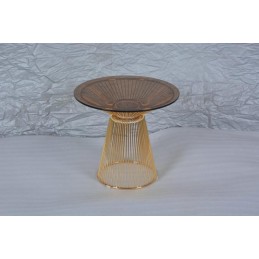 Table de coin Platner en dore