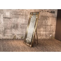 Miroir calvin dim 180x80cm  en inox dore