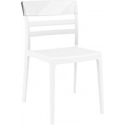 Chaise Moon assise blanche