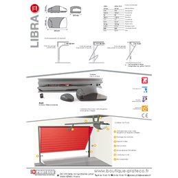 Automatisme Porte De Garage / Poids Max 100kg PROTECO LIBRA 1100