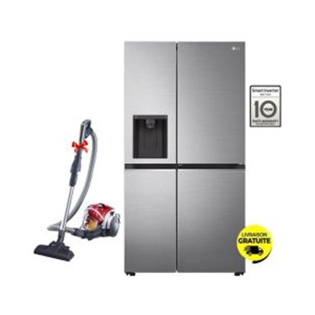 Réfrigérateur Side By Side Inverter LG GC-J257SL2S 617 Litres NoFrost + Aspirateur Sans Sac