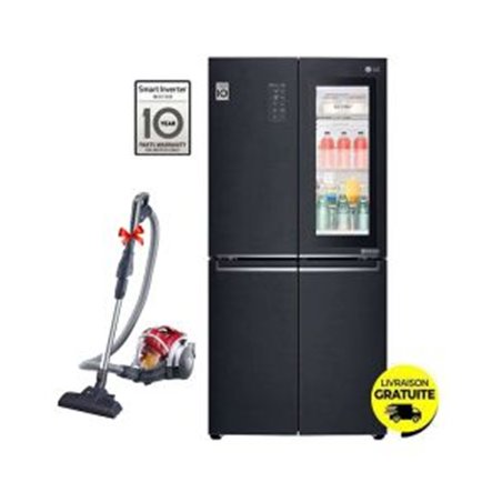 Réfrigérateur Side By Side Inverter LG GC-Q22FTQEL 595 Litres NoFrost + Aspirateur Sans Sac