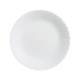 Lot De 6 Assiettes Plates LUMINARC Feston 25 cm - Blanc