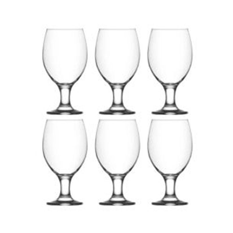 Lot De 6 Coupes Avec Pied LAV MIS571F - 40cl Verre - Transparent