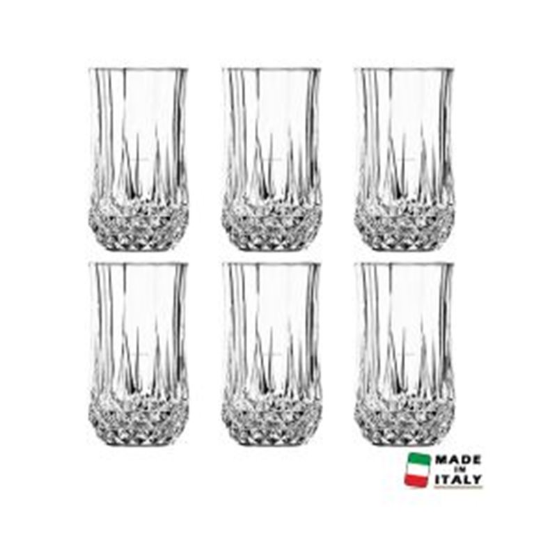 Coffret 6 Verres CRISTAL D'ARQUE LONGCHAMP FH 28 cl