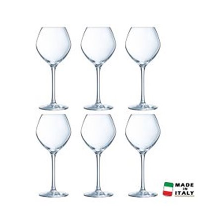 Lot De 6 Verres A Pied CRISTAL D'ARQUE Emotions Vin Rouge 35 cl