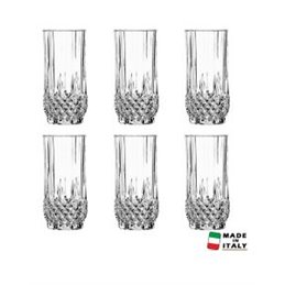 Coffret 6 Verres CRISTAL D'ARQUE LONGCHAMP FH 36 cl