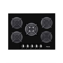 Plaque de Cuisson FOCUS F417B 5 Feux 70 cm Noir