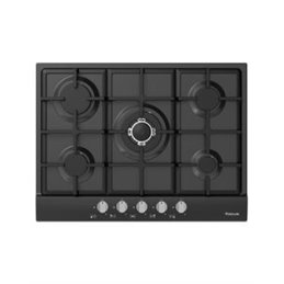 Plaque de Cuisson Encastrable FOCUS F4078BS 5 Feux 70 cm - Noir