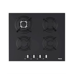 Plaque de Cuisson Encastrable FOCUS F4015BS 4 Feux 60cm - Noir