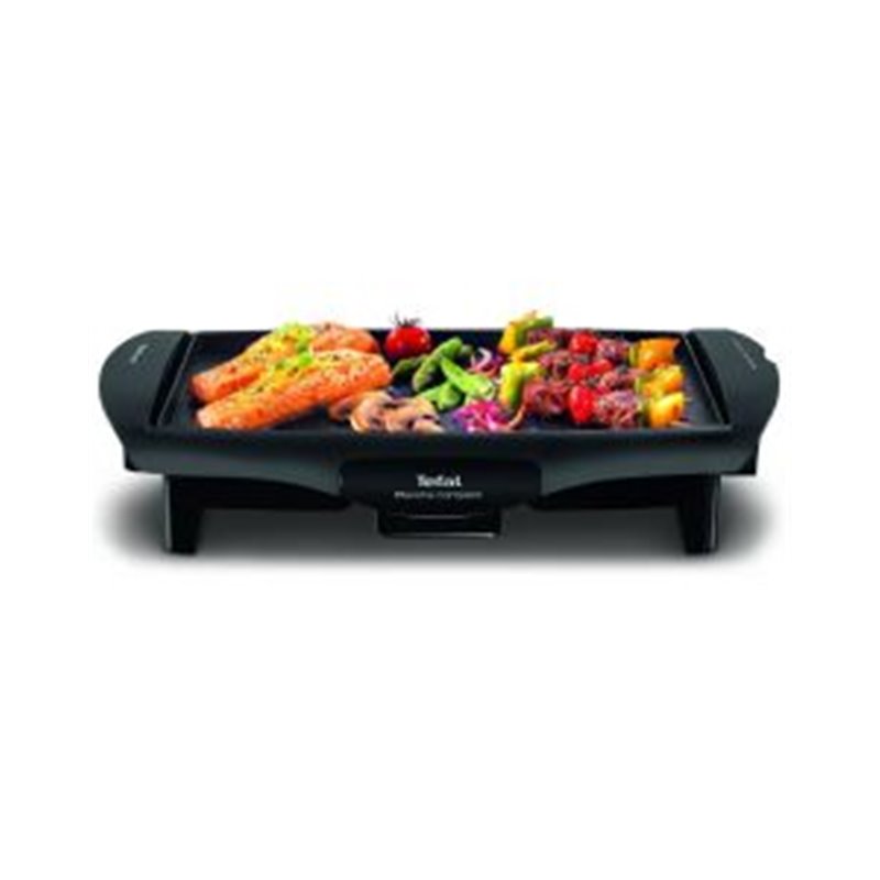 Barbecue Électrique TEFAL Plancha Compact CB500512 1800W - Noir