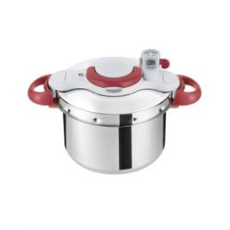 Cocotte Clipso TEFAL Minute Easy 6 Litres - Rouge & Blanc