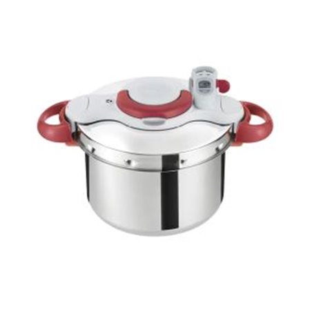 Cocotte Clipso TEFAL Minute Easy 6 Litres - Rouge & Blanc