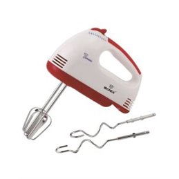 Batteur À Main Sans Bol IRONIX WMN55-13 280W - Blanc&Rouge