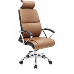 FAUTEUIL HOGAN GM AVEC BASE CHROMÉE